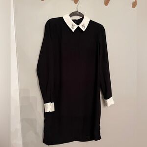 Victoria Beckham for Target Black Dress with White Accents